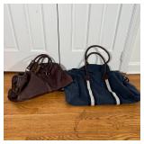 (2pc) RALPH LAUREN & OTHER BAGS | Including a Ralph Lauren Rugby canvas bag (w. 24 in.) and a brown 