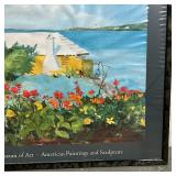 fancy frame, showing a Bermuda watercolor by Winslow Homer; overall 25 x 34 in.