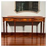 ANTIQUE STYLE SIDEBOARD | Console / hall table with contrasting woods, three frieze drawers over flu