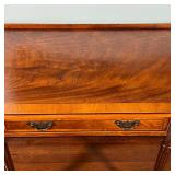 fluted tapering legs, appearing in overall very good condition; h. 30 x w. 59-1/2 x d. 19 in.