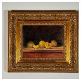 STILL LIFE PAINTING | Oil on canvas painting by Hetty Easter, in a gilt carved frame, signed lower l