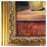 painting by Hetty Easter, in a gilt carved frame, signed lower left; sight 7-1/2 x 9-3/4 in., overal