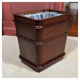 SELAMAT WASTE BIN | Selamat Designs fancy wood waste basket; h. 13-1/2 x 9-3/4 x 12-3/4 in.