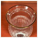  WATERFORD MARQUIS VASE | With gilt rim, marked on the bottom, appearing in very good condition; h. 