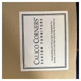 CALICO CORNERS SETTEE | Small loveseat with plaid upholstery, cute and cozy! h. 34 x w. 46 x d. 36 i