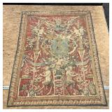 FRENCH TAPESTRY | Reproduction of a 16th century tapestry with mythological figures; h. 73 x 56 in.