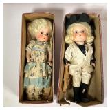 (2pc) ANTIQUE DOLLS | In matching boxes