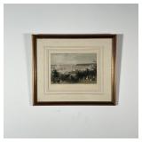 W.H.BARTLETT ENGRAVING | The Narrows from Staten Island"; overall h. 11 x 13 in. (framed)