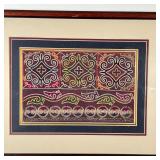 FRAMED CHINESE TEXTILE | h. 15 x 19 in.