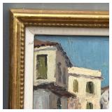 TOWNSCAPE PAINTING | Overall 9-1/2 x 11-1/2 in. (framed)