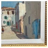 TOWNSCAPE PAINTING | Overall 9-1/2 x 11-1/2 in. (framed)