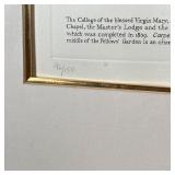 ANDREW MIGAMELLO ENGRAVING | Jesus College, Cambridge; overall 26 x 37 in. (framed)