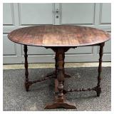 GATE LEG TABLE | h. 29 x 38 x 16 in. (each leaf is 16 in.)