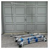 (5pc) FOLDING CLOTHING RACKS | Five foldaway tubular steel clothing racks