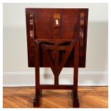 TILT-TOP TABLE | Art noveau style tilt top table; h. 27-3/4 x w. 23-3/4 x d. 23-1/2 in.