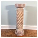 ITALIAN COLUMN PEDESTAL |  Carved wood; h. 33 x dia. 9-7/8 in.