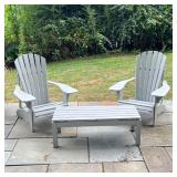 (3pc) OUTDOOR FURNITURE SUITE | Including a pair of armchairs and a low / coffee table, perfect for 