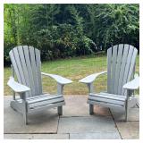 a pair of armchairs and a low / coffee table, perfect for a patio or garden!