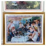 Luncheon of the Boating Party" by Auguste Renoir and "Under the Spreading Chestnut Tree" by Albert T