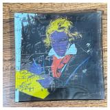 WARHOL GLASS PLATE | Rosenthal, Beethoven artwork by Andy Warhol printed on a square glass plate; 12