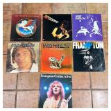 (7pc) VINLY RECORDS | Vinyl records, including three albums by Barry Manilow, two Frampton albums, a