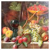 In a gilt frame with scrolling acanthus and attached display light With August Lachner Munchen label