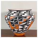 ACOMA POTTERY VASE | Loretta Joe Native American pottery vase, signed on the bottom, "Joe / Acoma / 