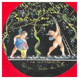 "A. Caso" right margin and titled "La Vendemmia" [The Harvest], copy of a Pompei scene, with label o