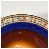 with gilt highlights, marked on the underside, "Bohemia / Czecho-Slovakia"  - dia. 10-1/2 in.
