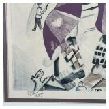 Fiddler on the Roof Ed. 210/375 lower left, signed in the plate (no apparent pencil signature) h. 12