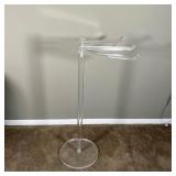 LUCITE DRYING RACK | Hard clear plastic drying rack with three swiveling arms - h. 35-1/2 in.