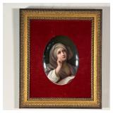 PAINTED PORCELAIN PLAQUE | Porcelain portrait plaque, possibly KPM, no apparent signature; a very fi