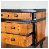INLAID & EBONIZED WOOD JEWELRY CHEST | Miniature salesman
