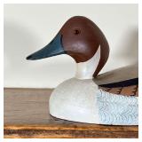 FINTAIL PAINTED DECOY | Stamped on the underside, "Cracker Box / Fintail / Male" - l. 9 in.