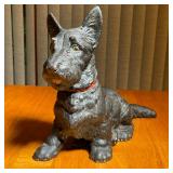 SCOTTY DOG FIGURE | Cute! Scotty dog with a red collar - h. 11-1/2 x w. 16-3/4 in.