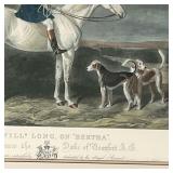 EQUESTRIAN ENGRAVING | "Bertha" - overall 26-3/4 x 30 in. (frame)