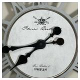FRENCH WALL CLOCK | Contemporary design French wall clock with Roman numerals - dia. 21 in.