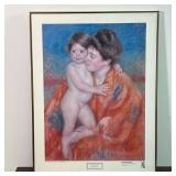 MARY CASSAT POSTER | "Woman With Baby" - 25-1/4 x 19-1/2 in. (frame) Condition: Not examined out of 