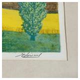 Loirand (French, 1922-2008): print of countryside, pencil signed lower right, ed. 175/275, matted an