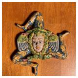 ITALIAN FAIENCE JESTER | Signed on the back, Matteo Caitagirone - 9 x 8-1/2 in.
