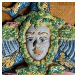 ITALIAN FAIENCE JESTER | Signed on the back, Matteo Caitagirone - 9 x 8-1/2 in.
