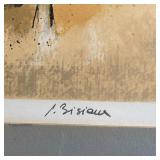 Bisiaux (b. 1924), lithograph, ed. 58/275 and pencil signed lower right - 23-3/4 x 30 in. (frame)