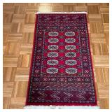 BOKHARA STYLE MAT | Topaz Couristan label, made in Belgium - 3 ft. 9 in. x 2 ft.