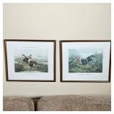 PAIR J. HARRIS ENGRAVINGS | Showing men on horseback, including "Dispatched to Hind Quarters" and "A