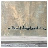 DAVID SHEPHERD ELEPHANT PRINT | Showing an elephant in a field - 23-3/4 x 34 in.