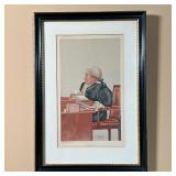 VANITY FAIR LITHOGRAPH | The Mandarin - overall 19-1/2 x 13-1/2 in. (frame)