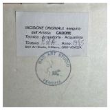 Pencil signed lower right, artists proof, with BAC Art Studio, Venice, label on verso - 10-1/2 x 8-1