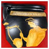 GREEK POTTERY PLAQUE | Pottery fragment mounted to a red plaque, inscribed on verso "Rhodes 2004" - 