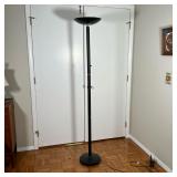 DECO STYLE FLOOR LAMP | Black column floor lamp with dimmer - h. 71 x dia. 12-1/2 in.