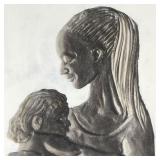 intaglio, incised signature lower left, float mounted in a shadow box frame and pencil signed on mat